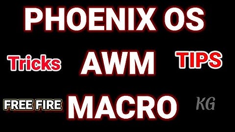 PHONIX OS AWM MACRO ||CLICK 1️⃣ BUTTON SWITCH AND FIRE  TRICKS AND TIPS🎯👍