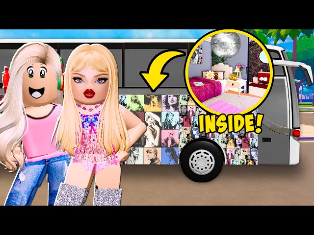 I Built A SECRET TINY HOME For TAYLOR SWIFT! (Roblox) class=