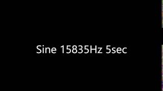 Sine 15835Hz 5sec, Audio Only