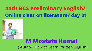 44th BCS Preliminary English/ online class on literature/ day 01