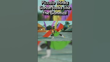 Piccolo thinks Gohan looks like the Gammas! IN DRAGONBALL SPARKING ZERO! #shorts