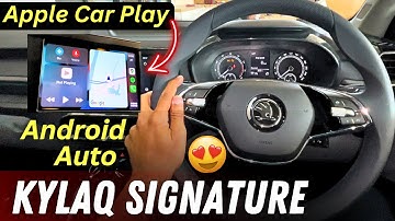 NEW Skoda Kylaq Signature🔥2nd Base Model✅How To Connect Apple Car Play & Android Auto 😍|Full Video