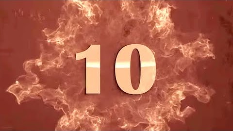 Countdown Timer 10 sec ( v 523 ) with sound effects 10 to 0 HD 4k