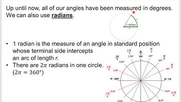 13.2 General Angles & Radian Measure