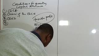 ATAX\/TAX: ICAN\/ANAN\/CITN: Capital Allowance Part 1(Commencement of Business Case)