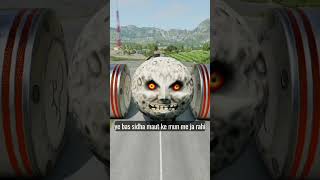 Long Colourful Capsule Buses vs Hydraulic Crush - BeamNG.drive