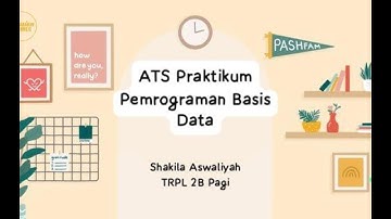 Asesmen Tengah Semester | Praktikum | Pemrograman Basis Data