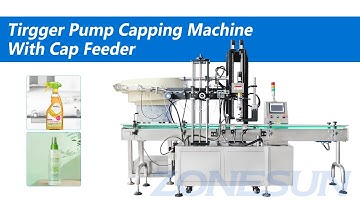 How To Adjust ZS-XG445 Tirgger Pump Capping Machine With Cap Feeder (Customized for Spray Bottle)