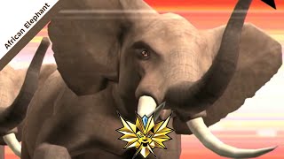 African Elephant Gameplay. Strong Animal Kaiser Max4 百獣大戦グレートアニマルカイザー Animal Gameplay