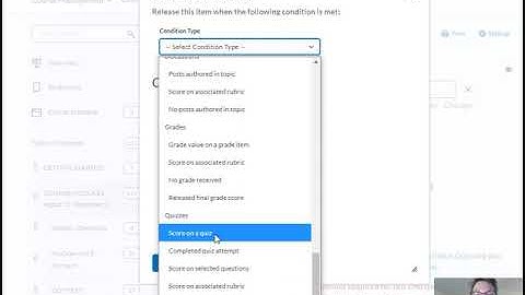 How to set up restrictions on D2L- Syllabus Quiz to Course Modules