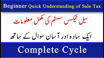 Beginner Quick Understanding of Sale Tax | FBR |