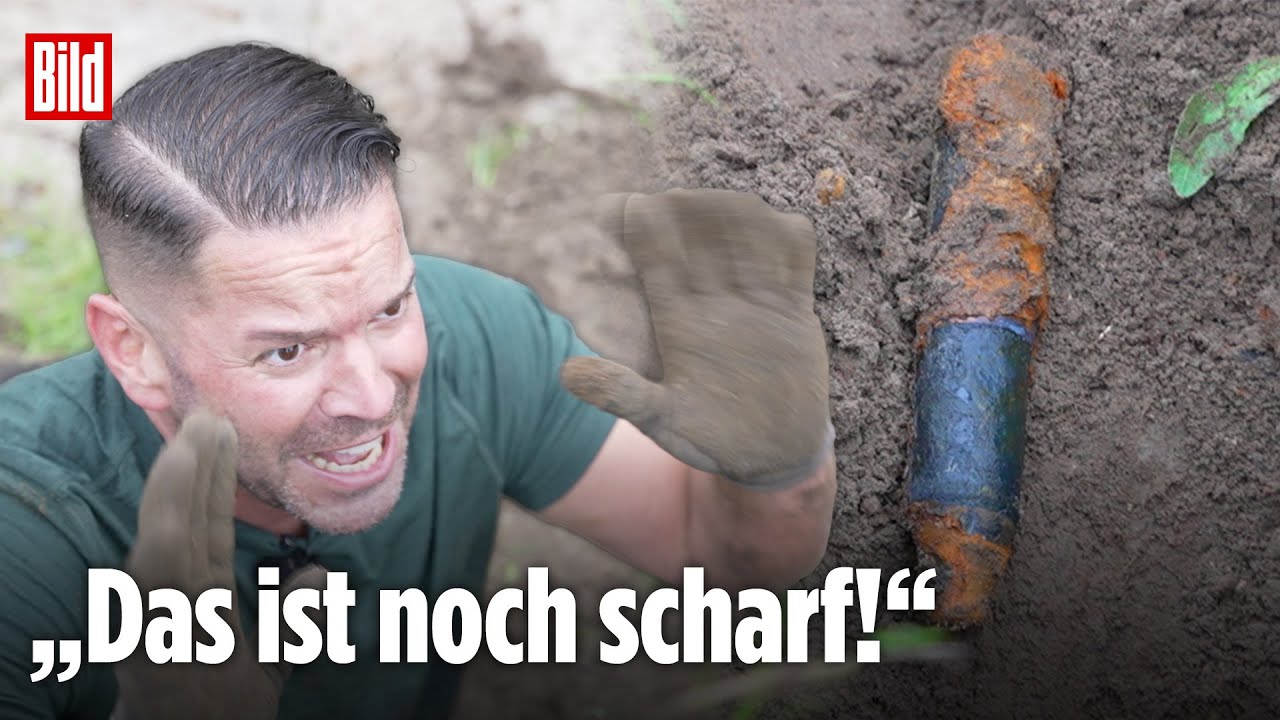 Schatzsucher stößt auf Weltkriegs-Munition | BILD REPORTAGE mit 