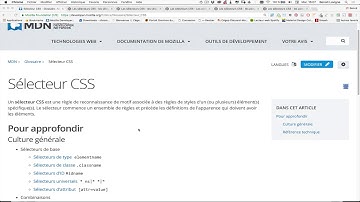 01- Les sélecteurs CSS - Présentation