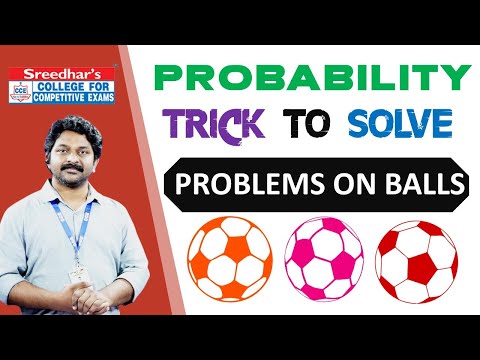 PROBABILITY - PROBLEM ON BALLS | Quantitative Aptitude Tricks and Shortcuts in Telugu