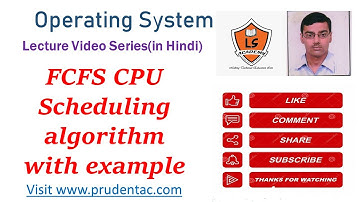 FCFS CPU Scheduling algorithm with example