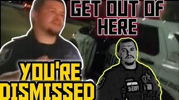 WALK OF SHAME- MAN SENDS COPS AWAY AFTER THEY TRY KICKING HIM OUT OF PUBLIC PROPERTY