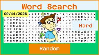Word Search Hard - Random - 09/11/2026 screenshot 5