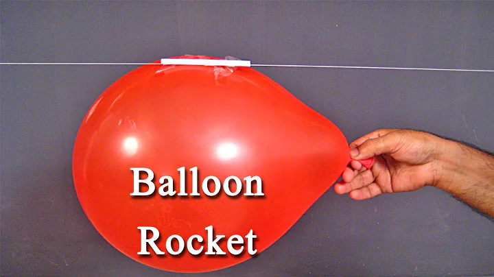 Balloon Rocket - An Easy Science Project For Kids To Understand Newton's Law With Fun