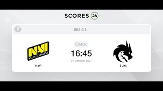 [RU] Natus Vincere vs Spirit (0-0) BO1