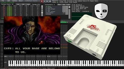 [Deflemask] Invasion of the Gabber Robots PC Engine Remix (All your base are belong to us)