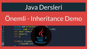 Java Dersi 37 : Önemli - Inheritance Demo