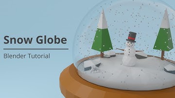 Modelling a low poly Snow Globe! | Blender tutorial