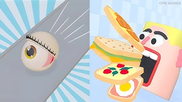 Eye Stack VS Cooking Stack - All Levels SpeedRun Gameplay Android iOS Ep1