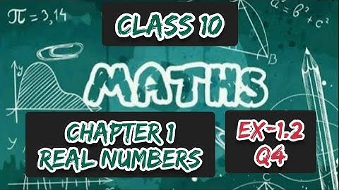 Class 10 Maths Chapter 1 Real Numbers Ex-1.2 Q4 |Boards| NCERT CBSE