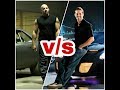 Vin Diesel vs Paul Walker amazing cars