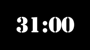 31 Minute Timer | 1860 Second Timer | 31 Minute Countdown