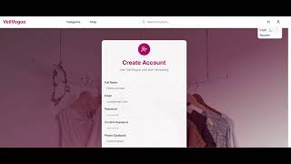 e-commerce website