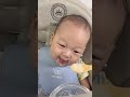 5개월 아기 첫 이유식🤍 #아기일상 #아기브이로그 #이유식시작 #이유식먹방