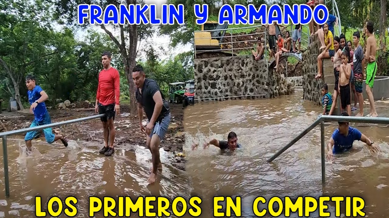 Se viene una divertida competencia con los Jrs en la piscina del 4K.  Parte 26