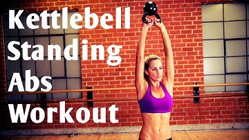 10 Minute Kettlebell Standing Abs No Crunch/No Plank Workout
