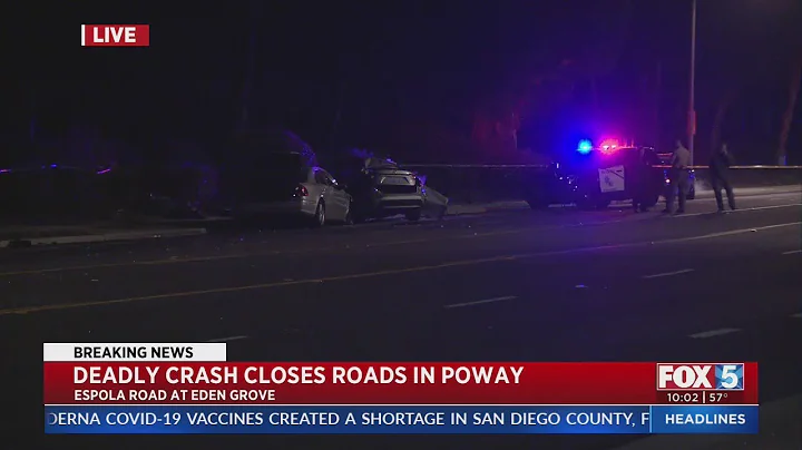 Deadly Crash Closes Poway Intersection