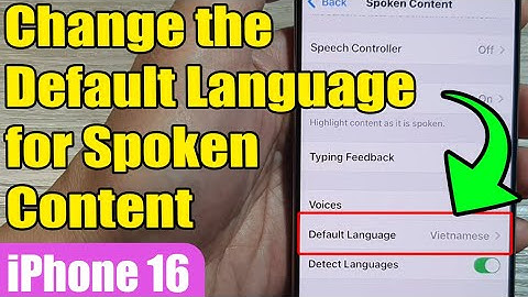 iPhone 16/16 Pro Max: How to Change the Default Language for Spoken Content