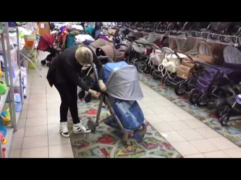 инструкция как закрепить капор на коляске - YouTube