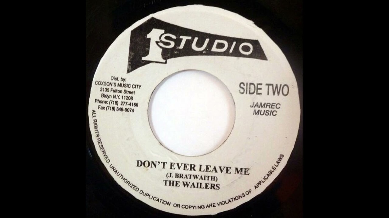 The Wailers - Don't Ever Leave Me - YouTube