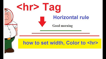 hr tag in html | html hr and its properties | horizontal rule in html