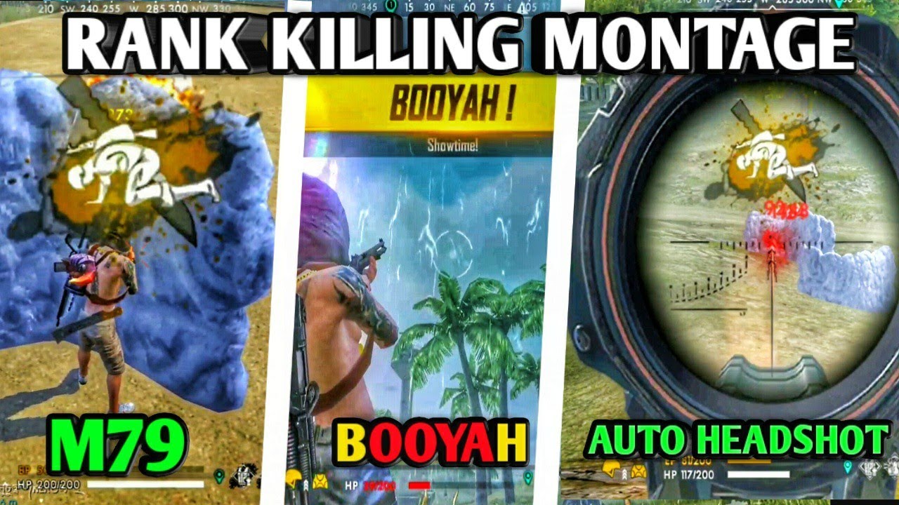 RANK KILLING MONTAGE | BEST HIGHLIGHTS | POCOPHONE F1 GAMEPLAY | GARENA FREE FIRE BATTLEGROUND