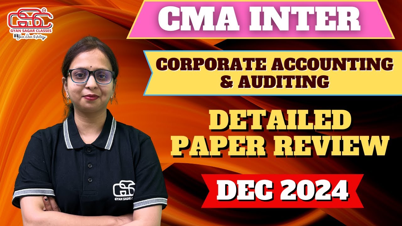 CMA INTER CORPORATE ACCOUNTING & AUDITING DETAIL SOLUTION OF DEC 24 ...