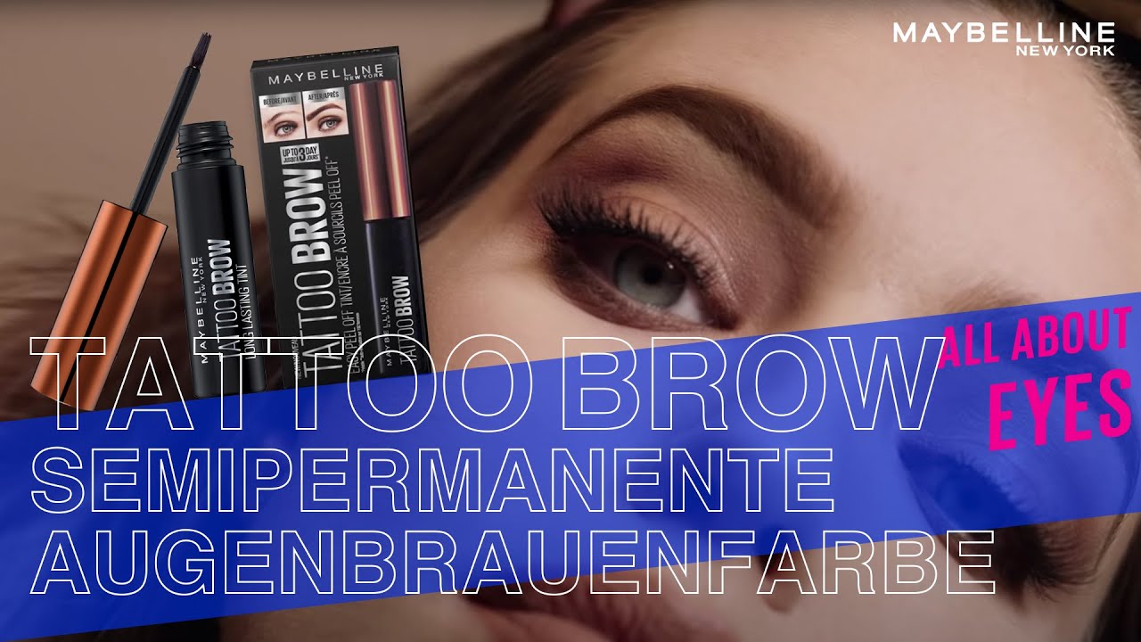 Wischfest, wasserfest und super ausdrucksstark: Tattoo Brow semipermanente Augenbrauenfarbe 👁👁