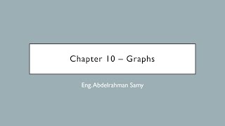 Discrete Mathematics Chapter 10 Graphs Revision - الرياضيات المتقطعة مراجعة شابتر 10