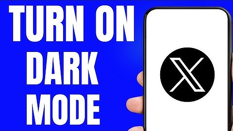 How To turn on dark mode on X ( Twitter)