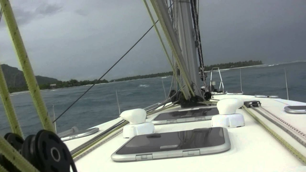 French Polynesia Sailing - Entering atol Maupiti French Polynesia - YouTube