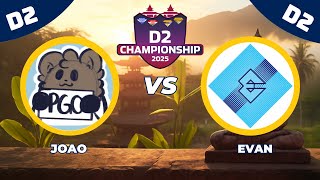 2025 D2 CHAMPIONSHIP LOSERS ROUND 2 - #11 João v #12 Evan