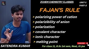 Fajans rule in chemistry bsc 1st year || fajans rule chemistry class 11 #fajansrule #bscchemistry