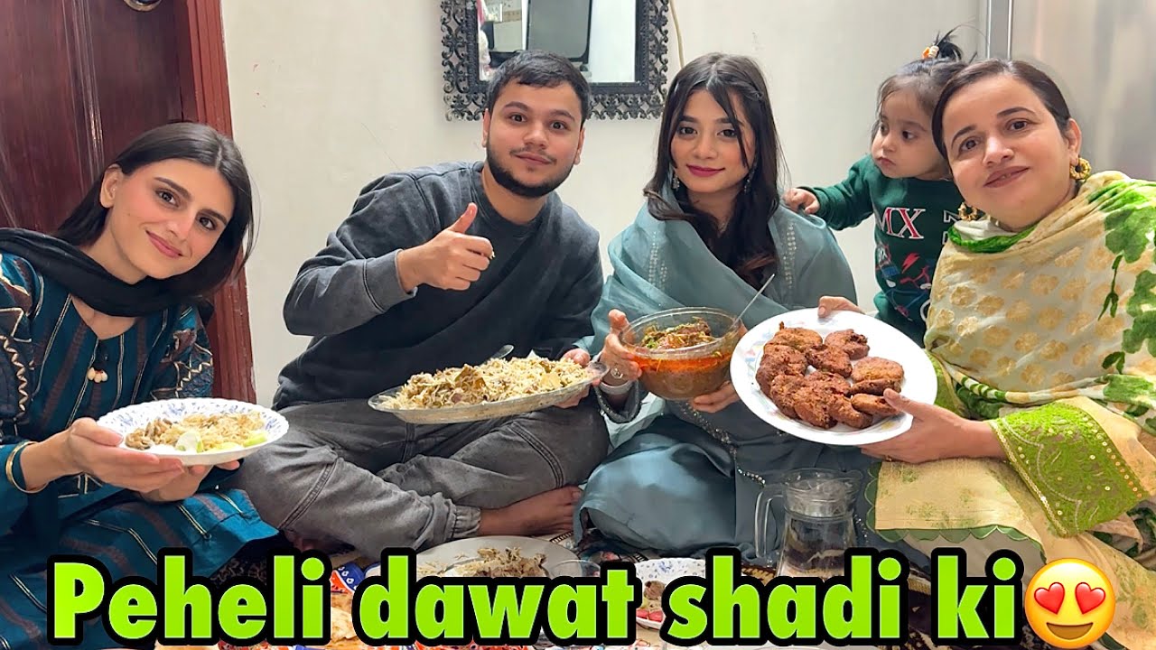 Shadi ke bad peheli dawat susral mai😍 | damadas ek bar date par pakra gaya tha🤣 susar ke hath🥲