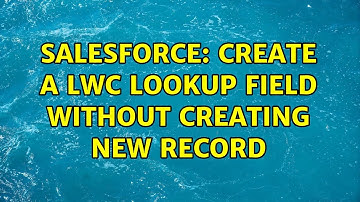 Salesforce: Create a LWC lookup field without creating new record (2 Solutions!!)