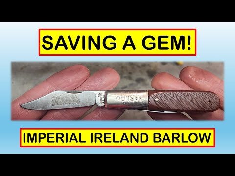 CLEANING UP AN IMPERIAL IRELAND BARLOW ADVERTISING KNIFE